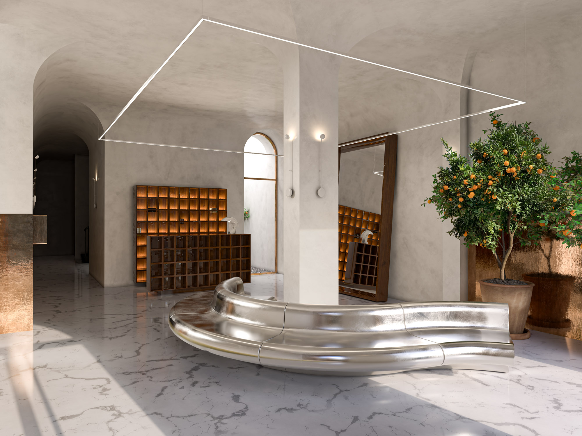 Retiro View entrance and reception area
