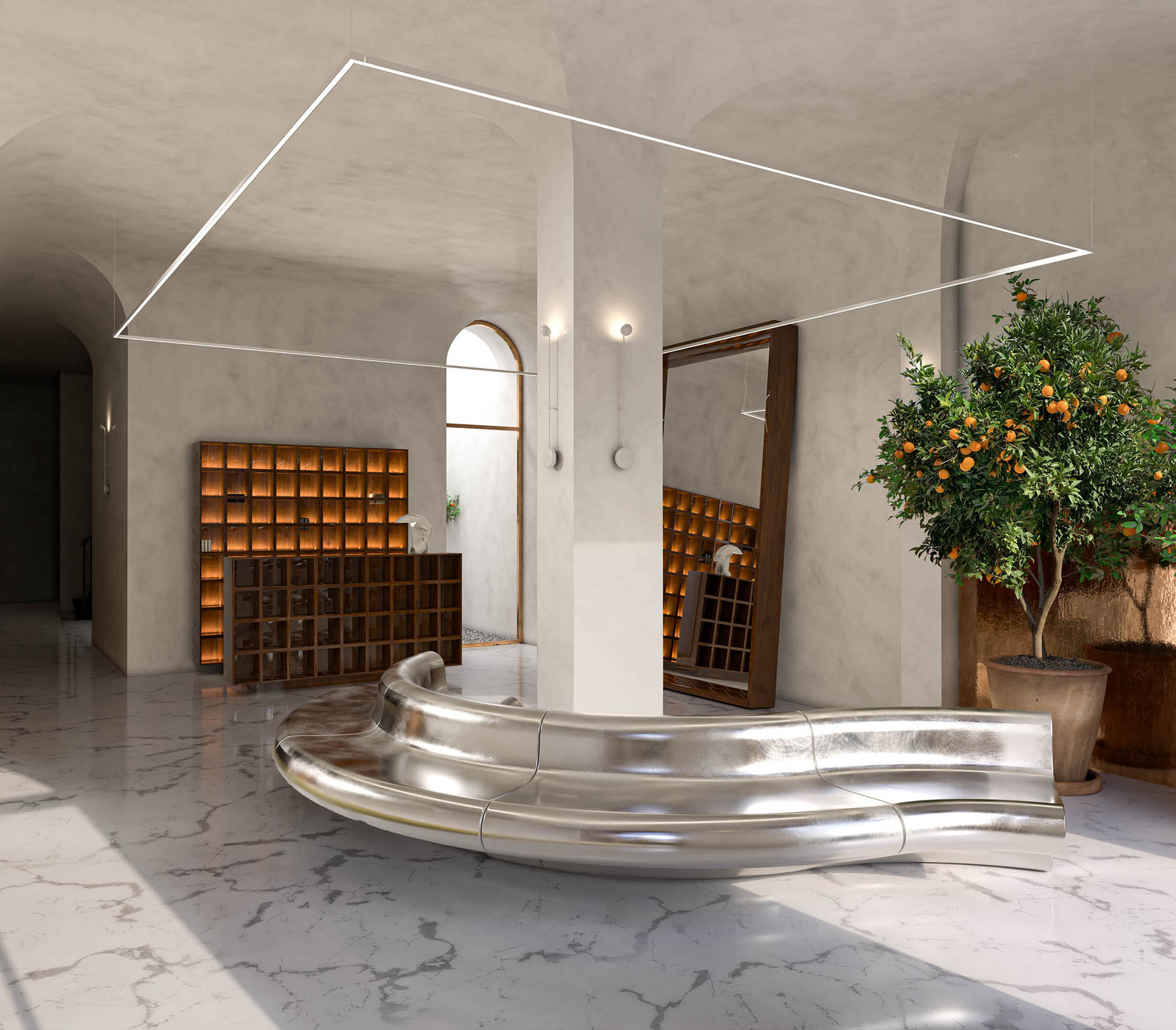 Retiro View restored entrance and reception area
